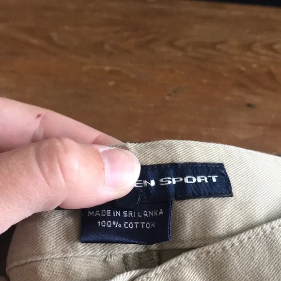 Ralph Lauren Sport Khaki High Waisted Shorts with Pockets Size 8 - Picture 7 of 8